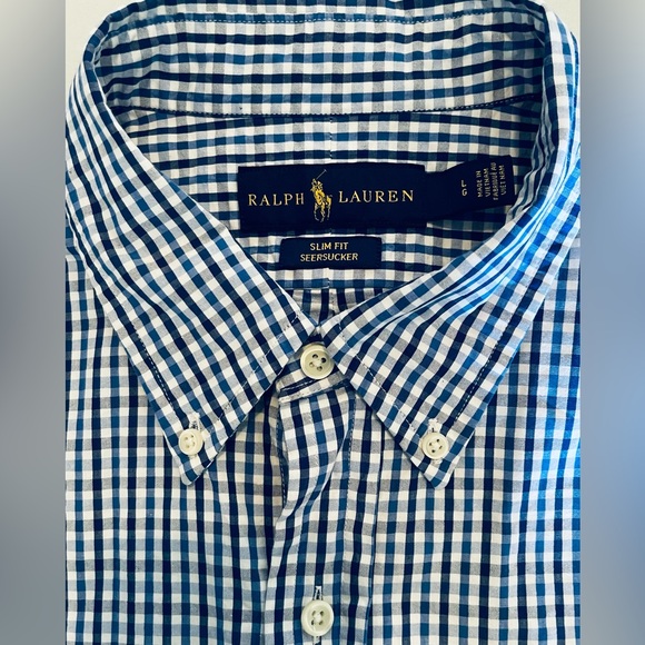 Ralph Lauren Other - Ralph Lauren Men's Blue Checkered Shirt
